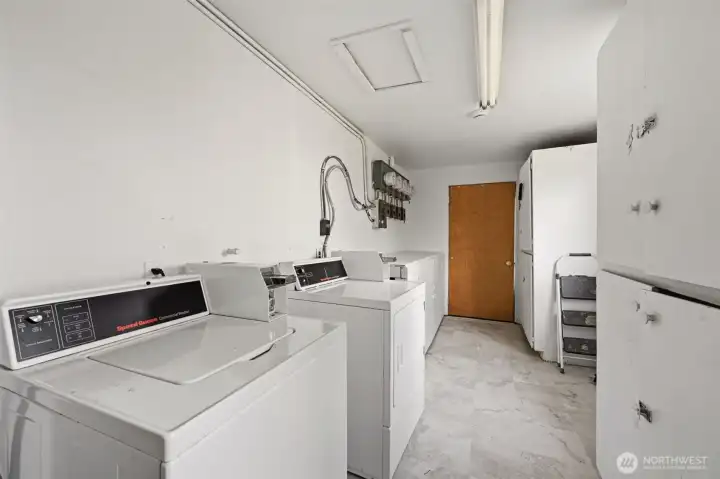 Newer coin-operated machines stay with the home.
