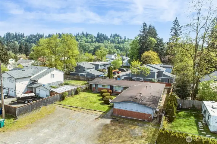 Lots of space on this 9132sf lot for future plans!