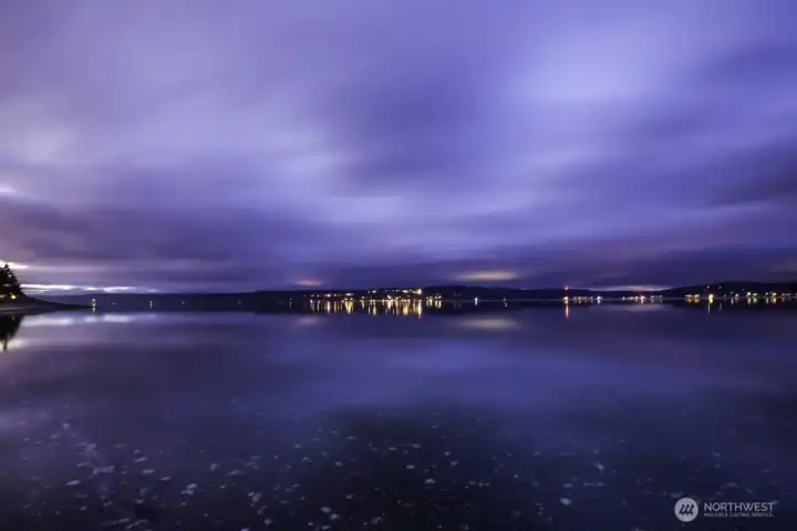 Hood Canal Bridge at sunset...stunning. Hood Canal Bridge at sunset...stunning.