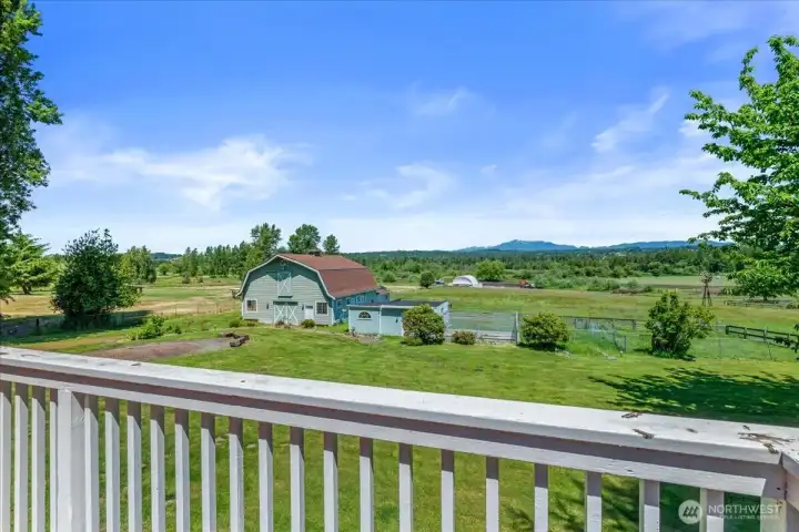 Stunning views from your spacious deck. Perfect spot for your morning coffee.