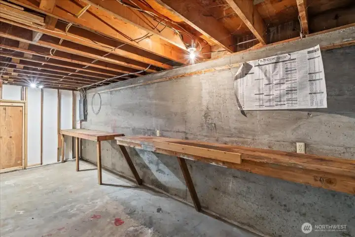 1 of multiple shops in the basement.