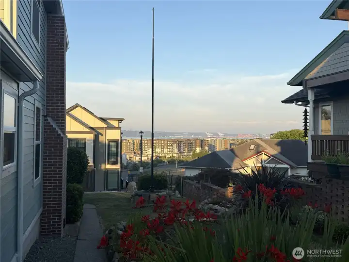 View off the side yard facing the Port of Tacoma, unique and one of a kind views! View off the side yard facing the Port of Tacoma, unique and one of a kind views!