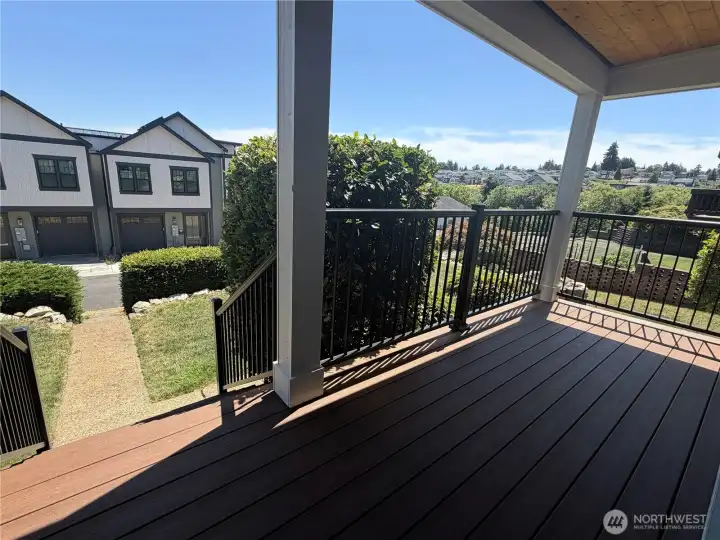 Lower Trex deck with aluminum railing Lower Trex deck with aluminum railing