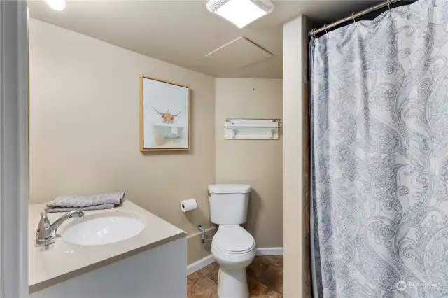 Basement bathroom