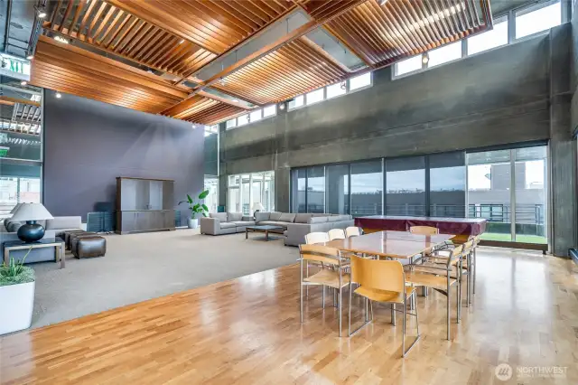 Enjoy access to an expansive club room on the fifth floor, offering a versatile space for relaxation, socializing, and events with stunning views and premium amenities.