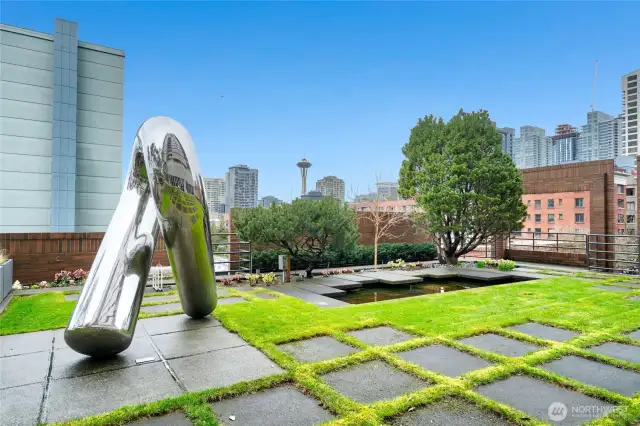 Enjoy sprawling outdoor space with stunning views of the Space Needle.