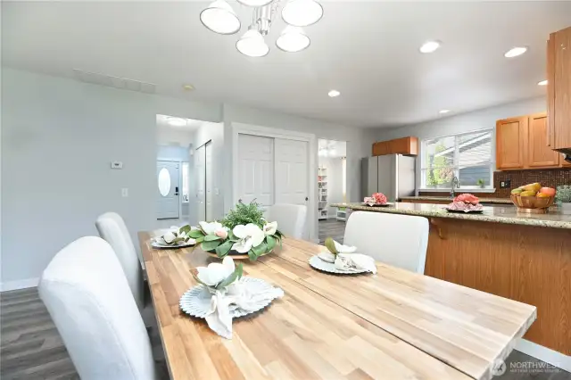 Dining area off the kitchen.