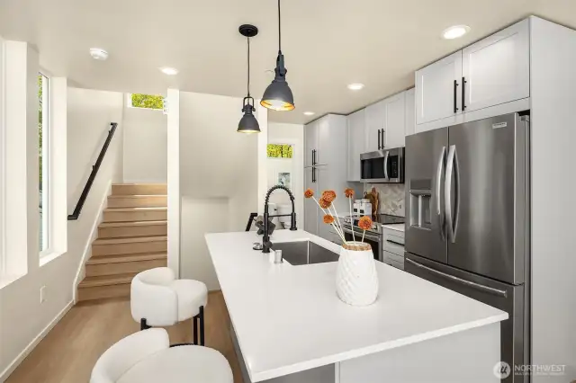 Photos from model home 923-A with similar floor plan.