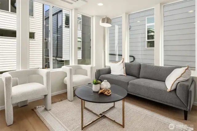 Photos from model home 923-A with similar floor plan.