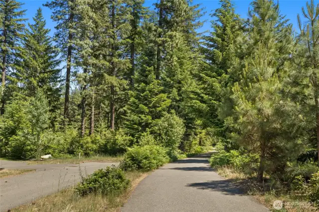 Walking trails adjacent to property