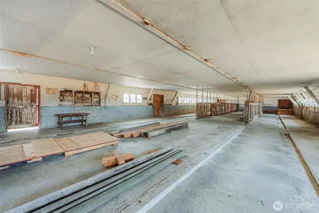 Milking barn