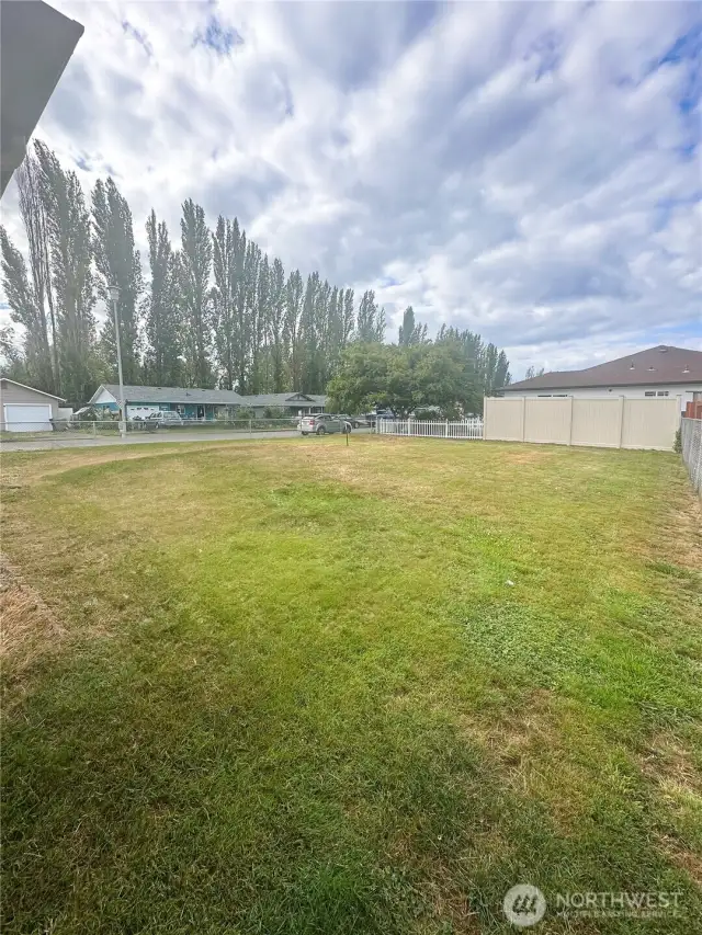 huge back yard