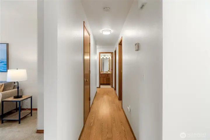 Hallway to Bedroom wing.