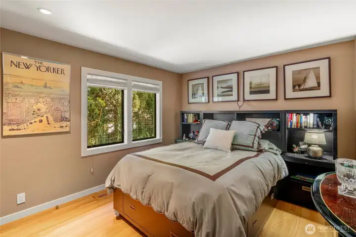 This is one of the bedrooms on the lower level. Very quiet and perfect for a peaceful slumber.
