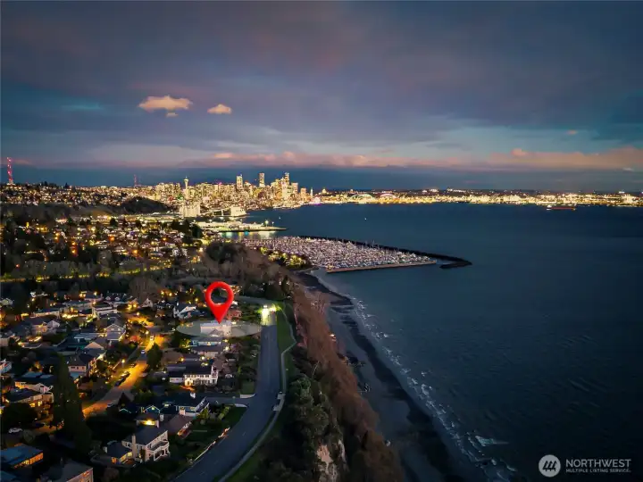 Another evening shot with Seattle in the distance.
