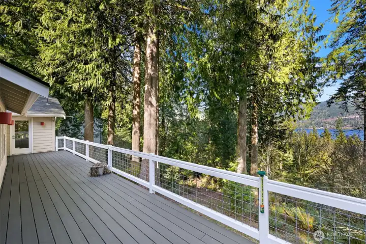 Unwind in evenings on the back deck that lends itself to deep breaths and conversation.