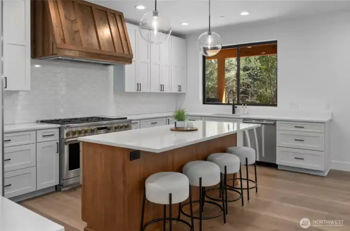 Kitchen with island seating