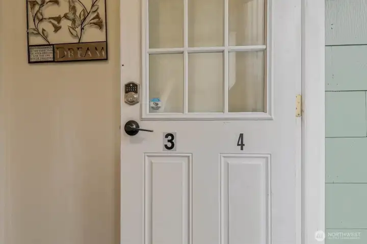 Separate Outside door to enter Unit #3 & Unit #4