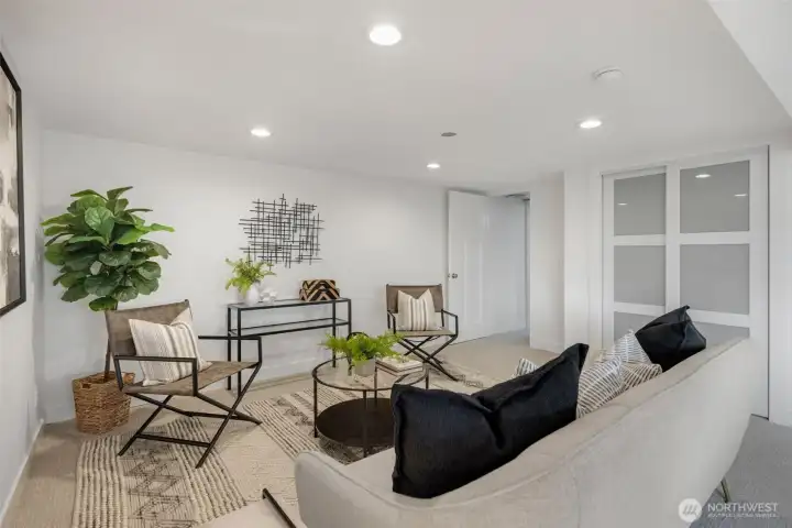 Lower level bedroom flex room