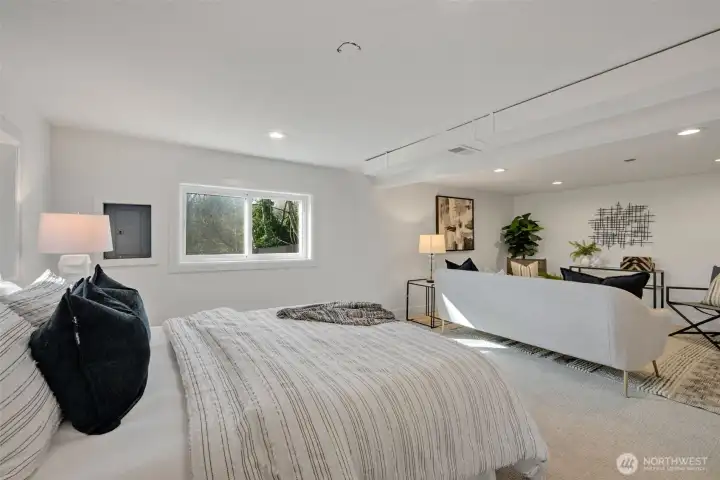 The lower level bedroom could be an en-suite primary suite, a guest suite, media room, office space or whatever suits you most!