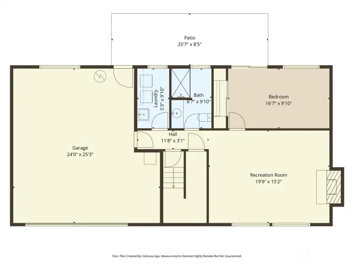Floor plan - lower level.