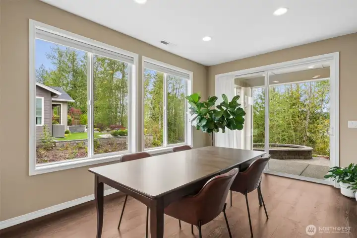 Dining area with room for your biggest table!