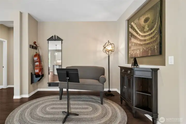 Special little nook for music, reading or whatever you like!