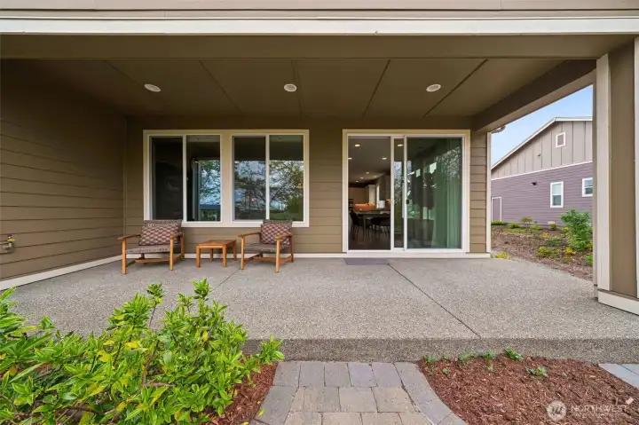 Imagine all the possibilities with all this patio space!