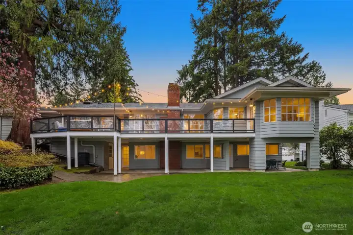 WOW! Check out that deck and all those windows!