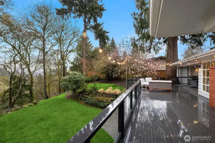 Tended by avid gardeners for years, the backyard delights with year-round interest.