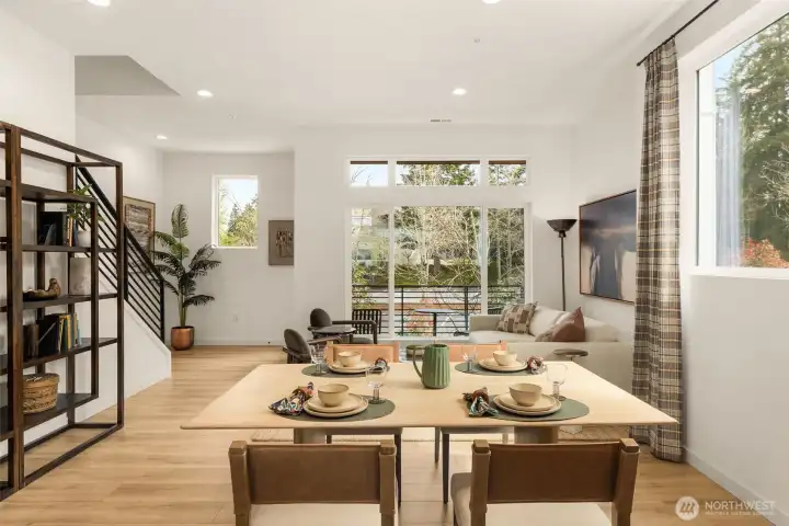 Looking out to the covered deck! Photo is of model home of same floorplan. Color schemes and finishes will vary per plan. Looking out to the covered deck! Photo is of model home of same floorplan. Color schemes and finishes will vary per plan.