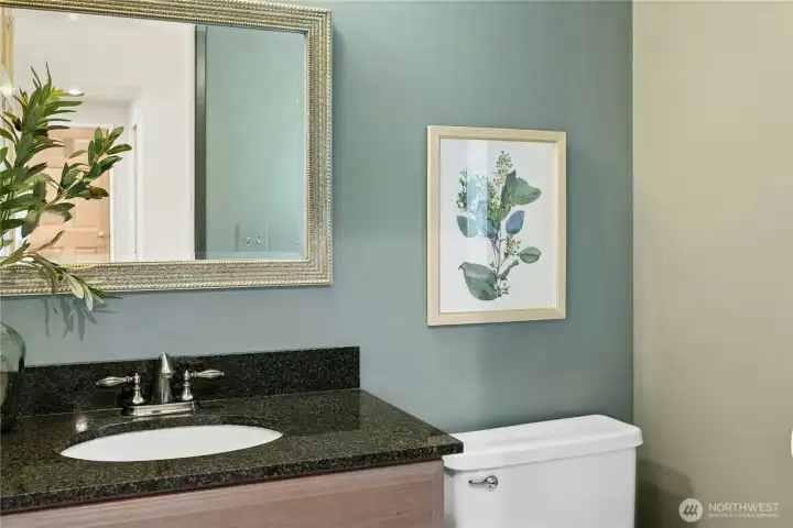 Main floor powder room.