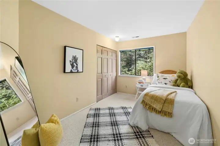 The second lower level bedroom.