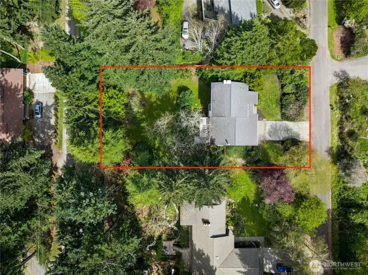 This is a .37 acre parcel (lot outline is approximate).