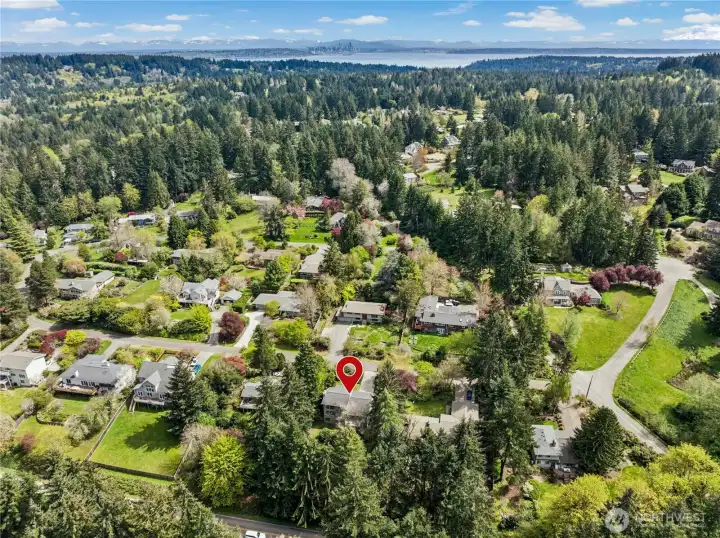 Looking East toward Seattle.