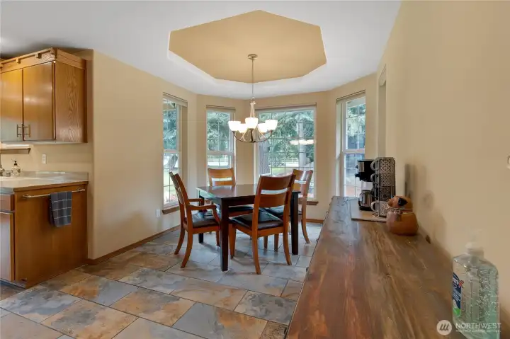 Dining nook off kitchen