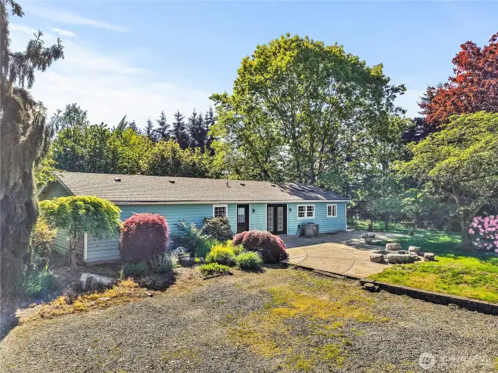 Plenty of mature landscaping to work with on the upper acreage.