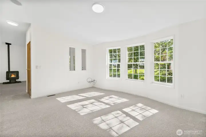 Lots of windows to let in light.