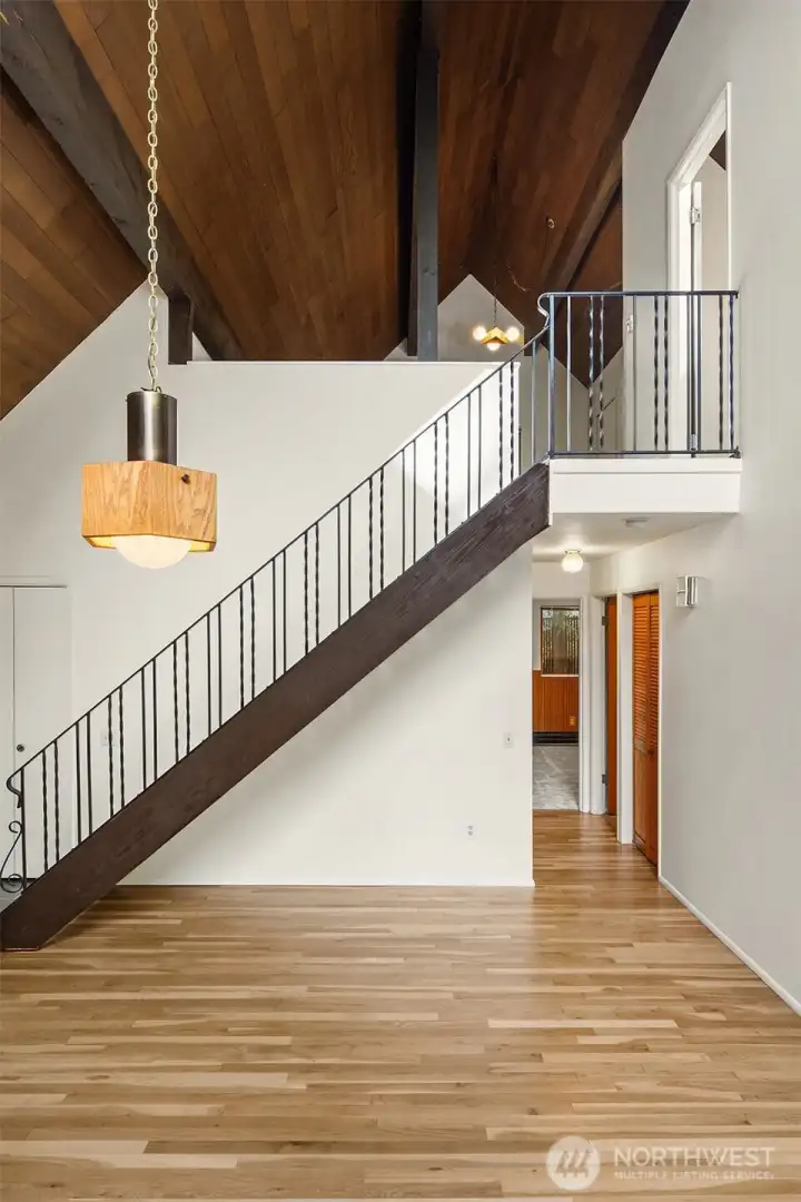 Stairs to primary bedroom.