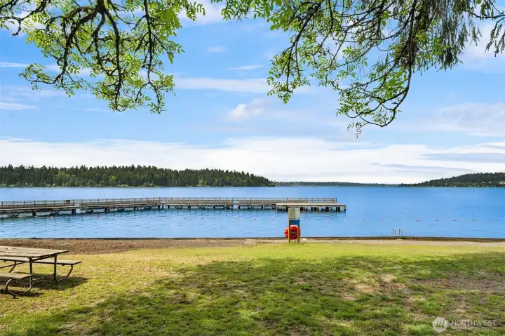 Easy stroll down the hill to Groveland Waterfront.