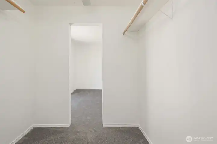Large walk-in closet!