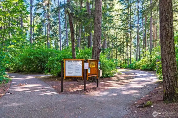 Entry into community park. Entry into community park.