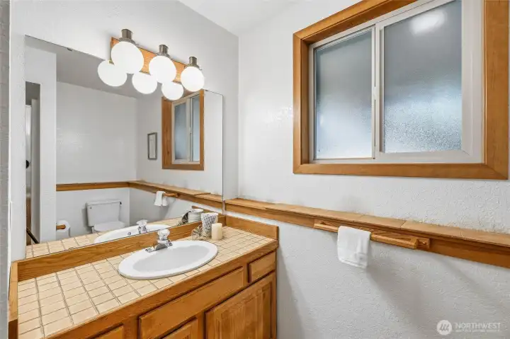 Three quarter bath on lower-level. Three quarter bath on lower-level.