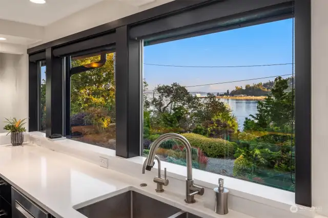 Do you like your view from this chic kitchen?