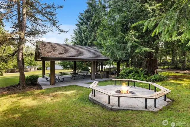 Picnic area and firepit