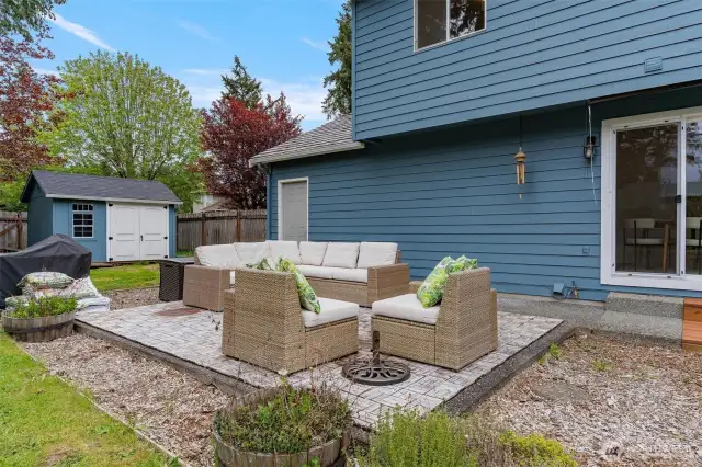 Large patio for entertaining