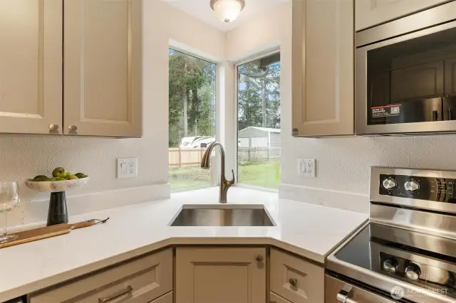 Deep stainless sink