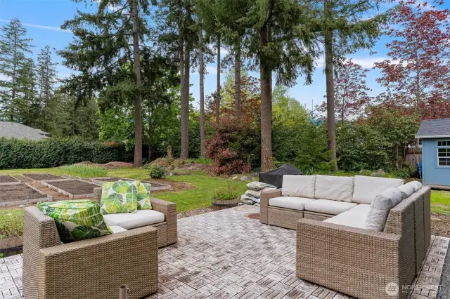 Large patio for entertaining