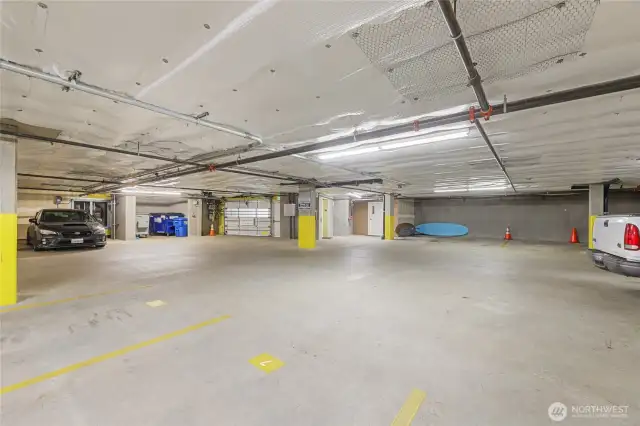 Photo of parking garage for illustrative purposes. Actual parking spaces are located on P2, spaces #34 & #35.