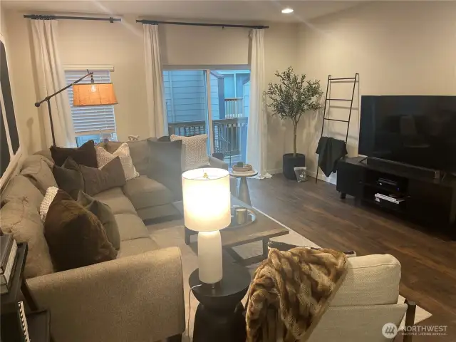 Living room, from when the owner lived here (no longer this furnishings in unit)